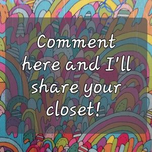 Comments on this listing & I'll Share your closet!